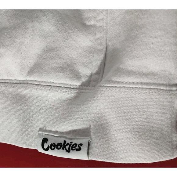 Authentic Cookies Brand Original White/Blue Hoodie Sweatshirt Cookie - Large - Picture 2 of 9